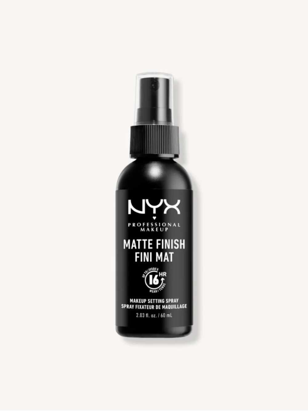 NYX Matte Finish Setting Spray — Black & Clear